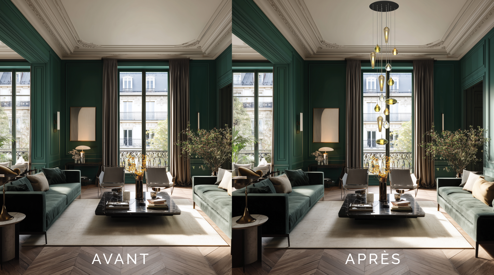 Nous vous accompagnons dans vos choix de personnalisation, en réalisant le modèle 3D correspondant et le rendu sur la photo de votre intérieur.